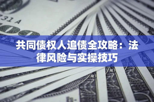 武汉共同债权人追债全攻略：法律风险与实操技巧
