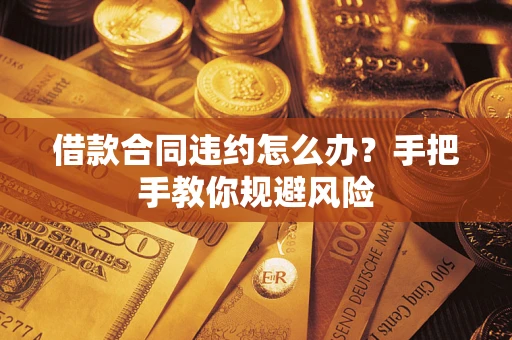 武汉借款合同违约怎么办？手把手教你规避风险