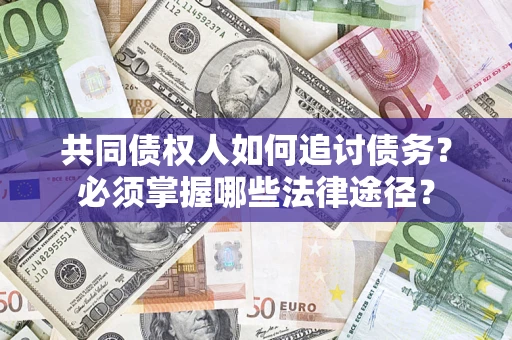 武汉共同债权人如何追讨债务？必须掌握哪些法律途径？