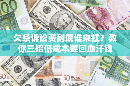 武汉欠条诉讼费到底谁来扛？教你三招低成本要回血汗钱